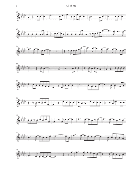 All Of Me Original Key Oboe Page 2