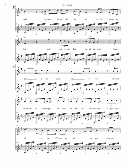 All Of Me Sheet Music Page 2
