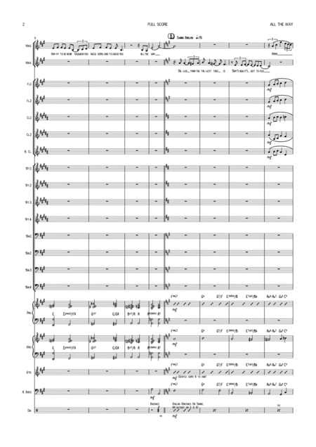 All The Way Vocal Duet With Big Band Page 2