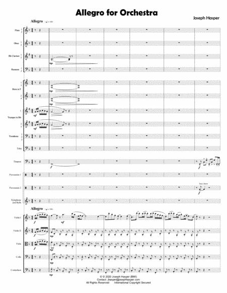 Allegro For Orchestra Score Only Page 2