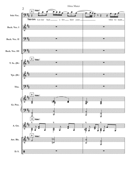 Alma Mater Chicago Complete Score Page 2