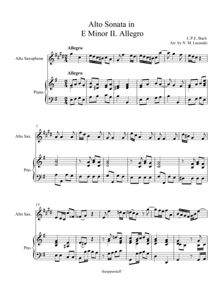 Alto Sonata In E Minor Ii Allegro Page 2