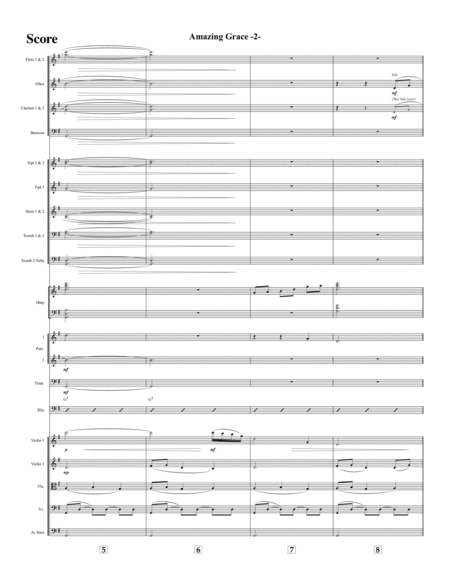 Amazing Grace 8 Core Orchestra Page 2