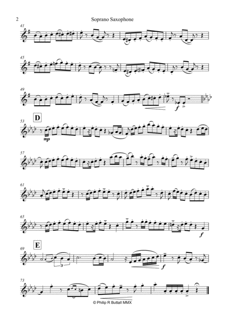 Amazing Grace Goes Latin Saxophone Quartet Quintet Set Of Parts X4 5 Page 2