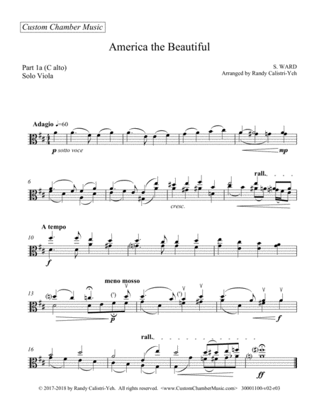 America The Beautiful Solo Violin Viola Or Cello Page 2