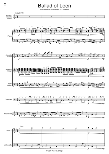 America The Beautiful Trio Violin Bb Clarinet And Piano Score And Parts Page 2