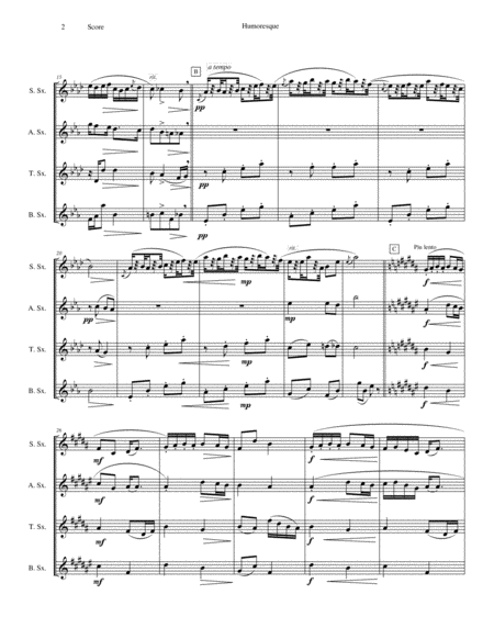 Anastasia Once Upon A December Stephen Flaherty Saxophone Quartet Aatb Arr Adrian Wagner Page 2