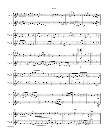 Annies Song John Denver 3 Violas And Optional Drum Set Page 2