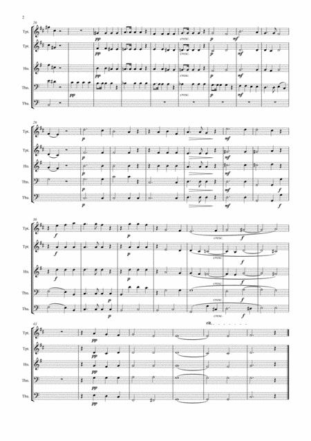 Anton Brucker Locus Iste Brass Quintet Page 2