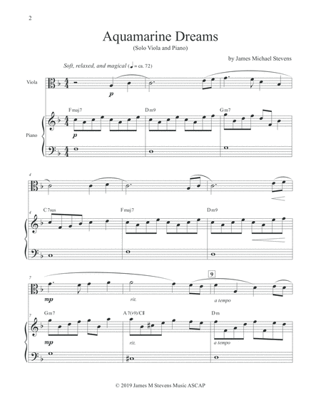 Aquamarine Dreams Viola Piano Page 2