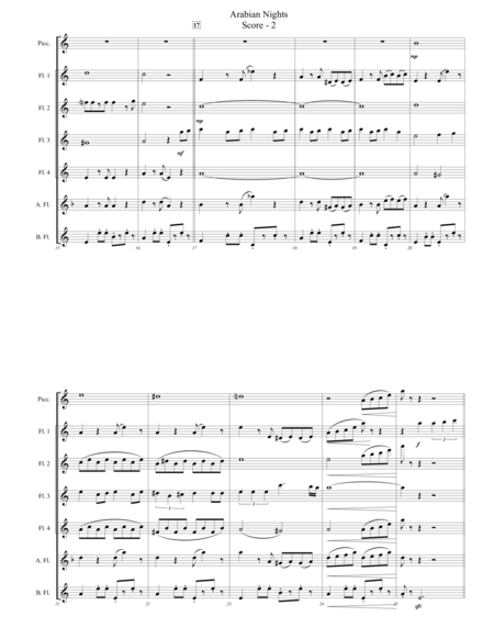 Arabian Nights For Flute Choir Page 2