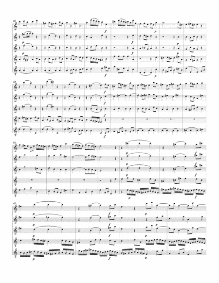 Aria An Irdische Schaetze Das Herze Zu Haengen From Cantata Bwv 26 Arrangement For 5 Recorders Page 2