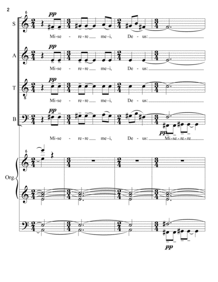 Arkady Leytush Nine Lines Of Miserere For Satb Choir And Organ Page 2