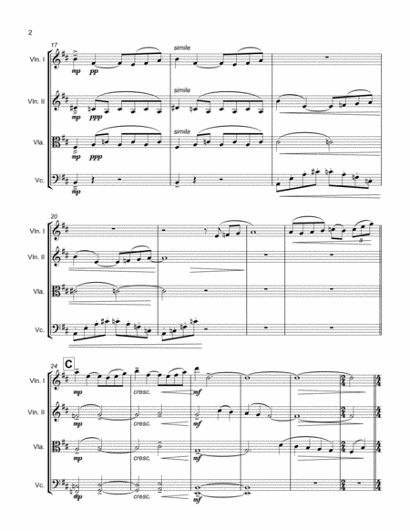 At The Start String Quartet Page 2