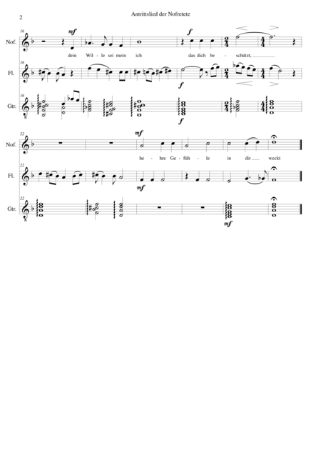 Aton Part 8 Antrittslied Der Nofretete Mezzo Soprano Flute Classical Guitar Page 2