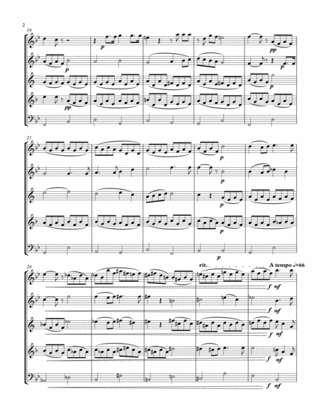 Au Fond Du Temple Saint From The The Pearl Fishers Wind Quintet Page 2