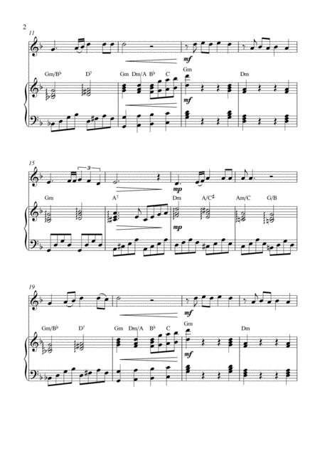 Aunque Me Cueste La Vida Oboe Solo And Piano Accompaniment Page 2