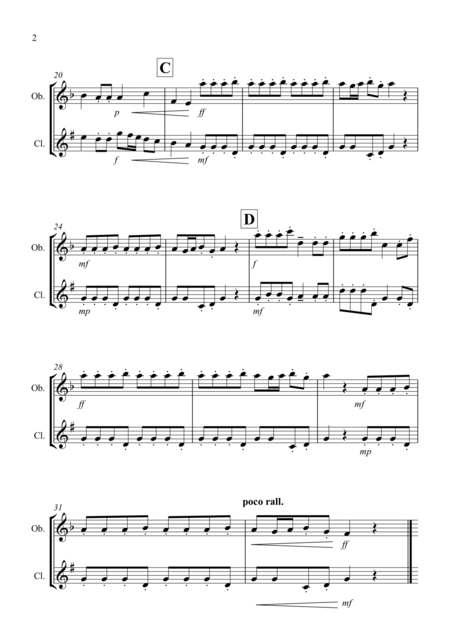 Autumn Four Seasons For Oboe And Clarinet Duet Page 2