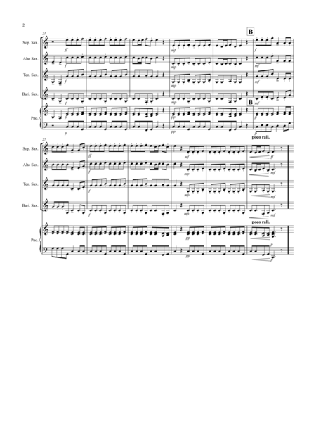 Autumn Four Seasons For Saxophone Quartet Page 2