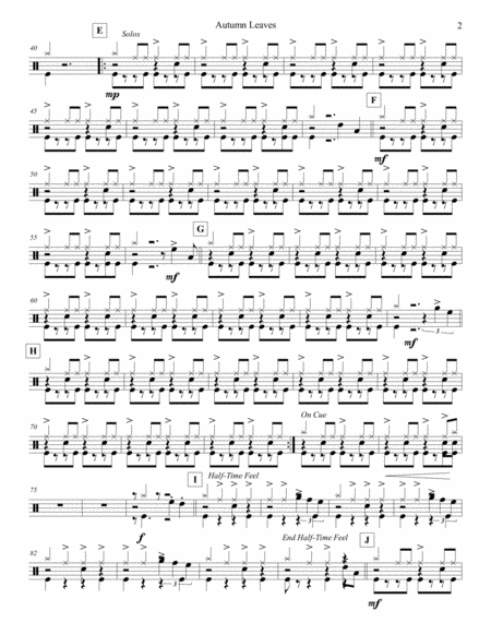 Autumn Leaves Strings Drum Set Page 2