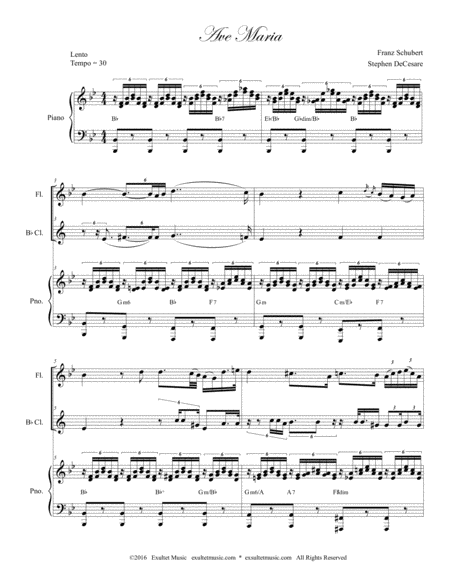 Ave Maria Duet For Flute And Bb Clarinet Page 2