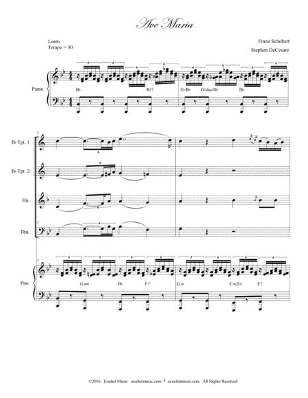 Ave Maria For Brass Quartet Page 2