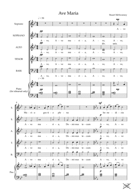 Ave Maria Satb Soprano Solo Page 2