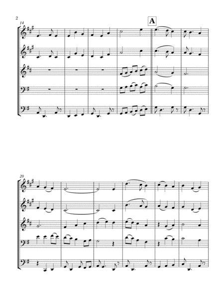 Away In A Manger For Brass Quintet Page 2