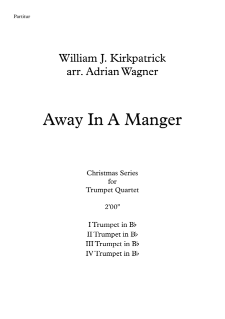 Away In A Manger Trumpet Quartet Arr Adrian Wagner Page 2
