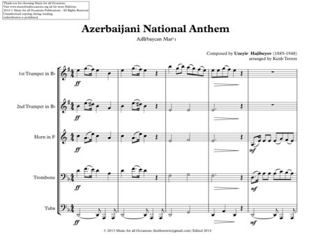 Azerbaijani National Anthem For Brass Quintet Page 2