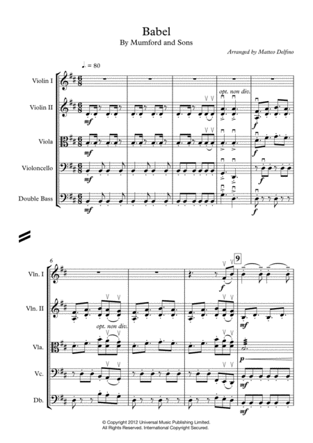 Babel By Mumford And Sons For Strings Page 2