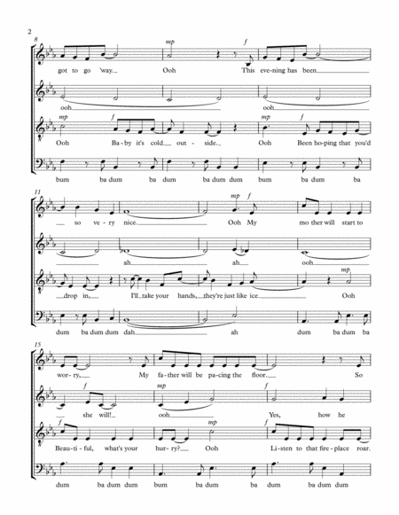 Baby Its Cold Outside Satb A Cappella Page 2