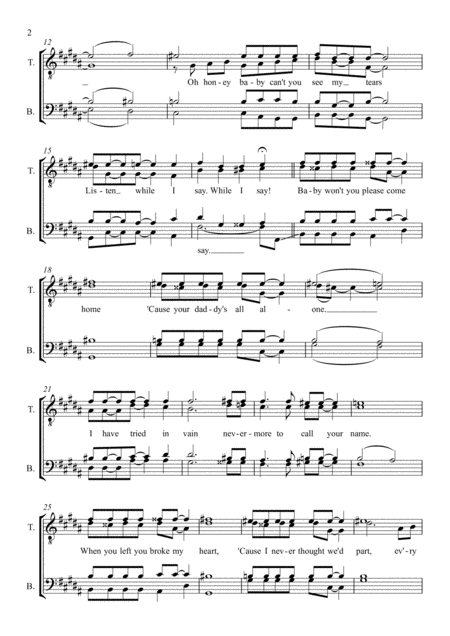 Baby Wont You Please Come Home After You Ve Gone Medley Page 2