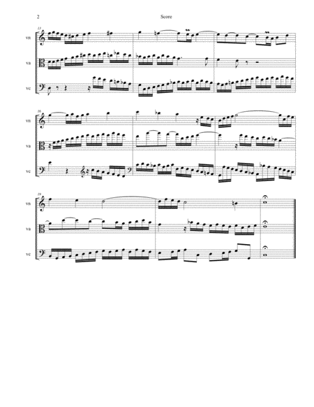 Bach 3 Part Invention Sinfonia No 1 In C Major Bwv 787 Arranged For String Trio Page 2