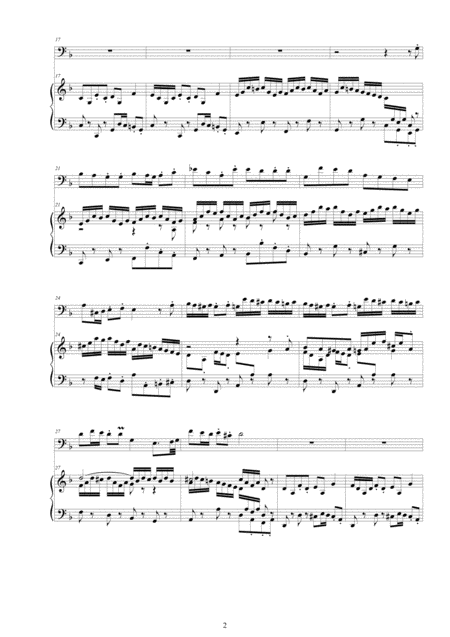 Bach Aria Mein Glubiges Herze Bwv 68 No 2 For Bassoon And Harpsichord Page 2