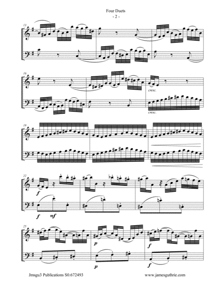 Bach Four Duets For Bass Flute Cello Page 2