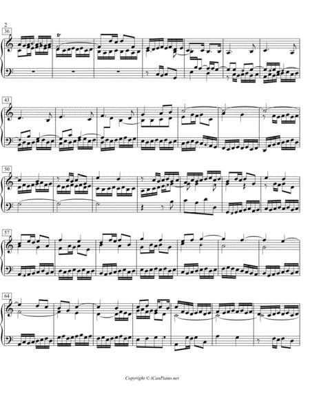 Bach Fugue No 1 Well Tempered Clavier Book Ii Bwv 870 Icanpiano Style Page 2