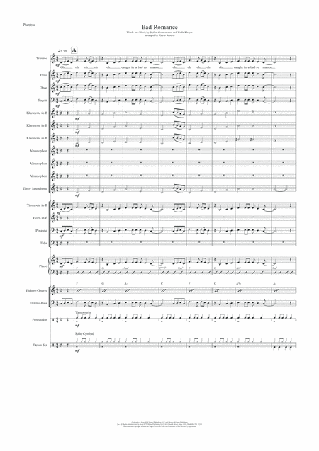 Bad Romance For Wind Ensemble Git Bass Voc Page 2