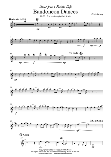 Bandoneon Dances For Alto Saxophone Piano Page 2