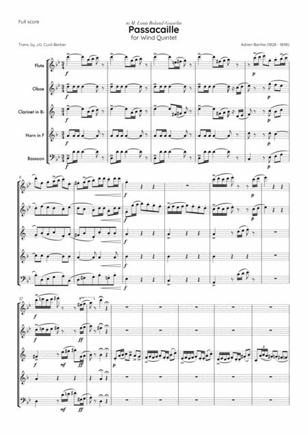 Barthe Passacaille For Wind Quintet Page 2