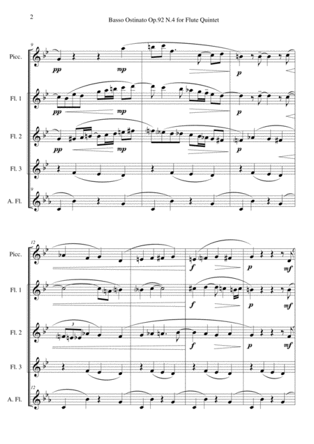 Basso Ostinato Op 92 N 4 For Flute Quintet Page 2