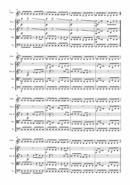 Batman Theme String Quartet Guitar Page 2