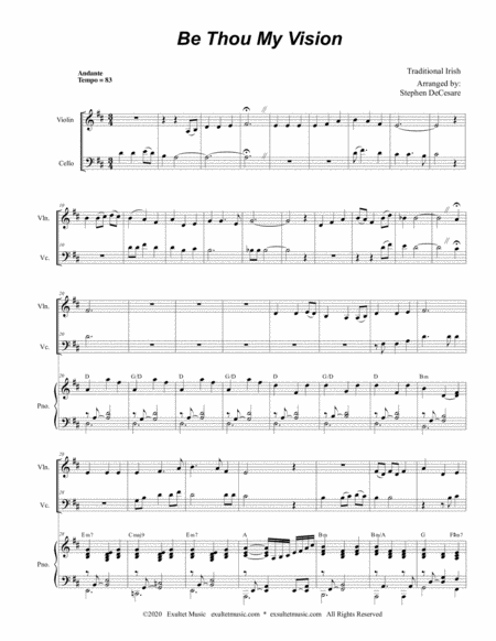 Be Thou My Vision Duet For Violin And Cello Page 2