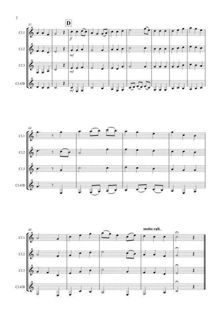 Be Thou My Vision For Clarinet Quartet Page 2