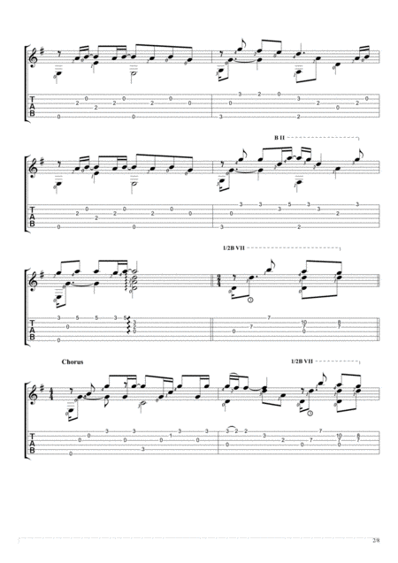 Because Of You Fingerstyle Guitar Solo Page 2