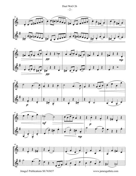 Beethoven Duet Woo 26 For French Horn Baritone Horn Page 2