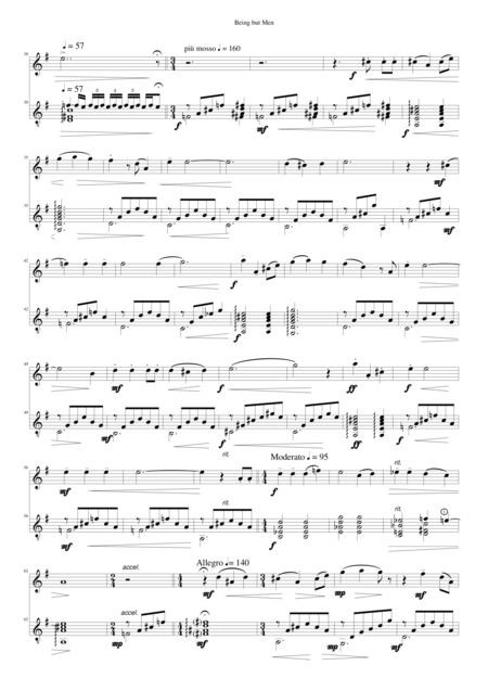 Being But Men For Flute And Guitar Page 2