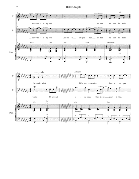 Better Angels Duet For Tenor And Bass Solo Page 2