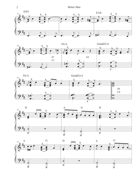 Better Man By Pearl Jam For Solo Harp Page 2