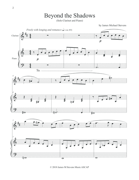 Beyond The Shadows Clarinet Piano Page 2